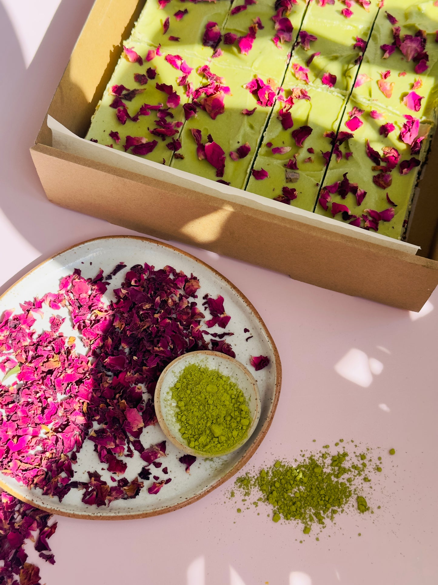 Raw Matcha Cheesecake